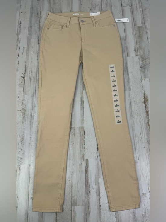 Old Navy Denim - Old Navy Rockstar Super Skinny Pants Size 4 (27x29) Beige High Rise NWT